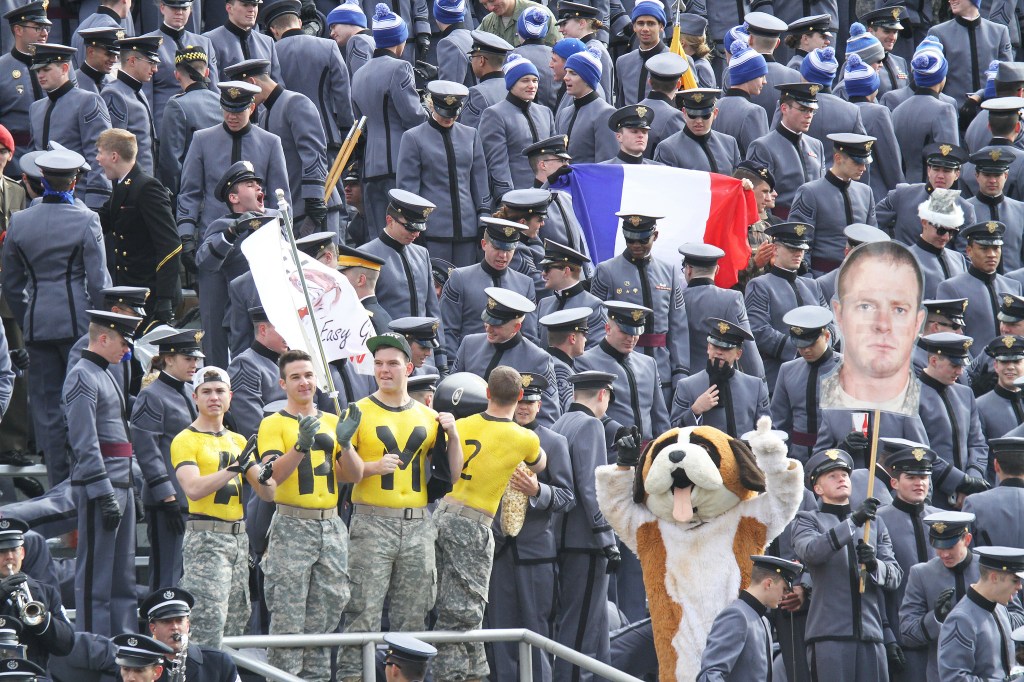 Support for France displayed at West Point