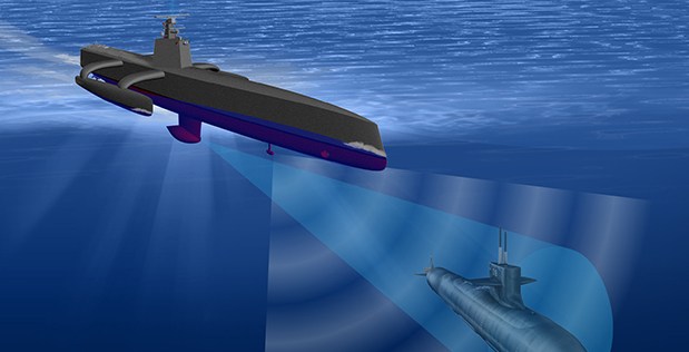 Raytheon delivers sonar for unmanned sub hunter