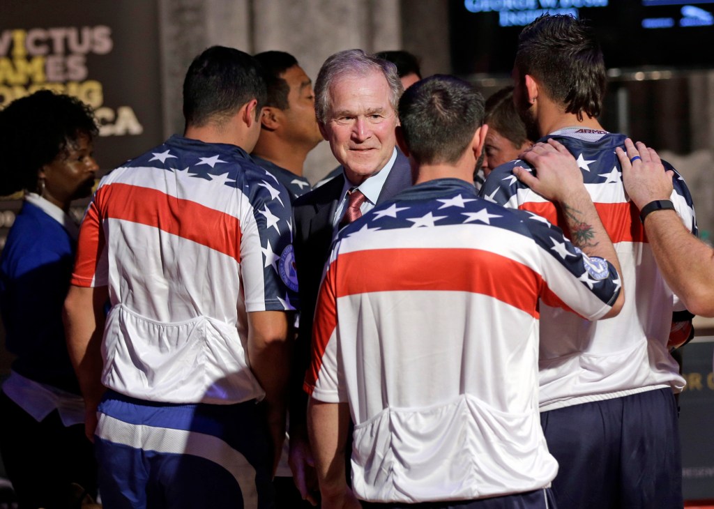 George W. Bush cheers on ‘invincible’ veterans for ’16 games