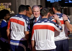 George W. Bush cheers on ‘invincible’ veterans for ’16 games