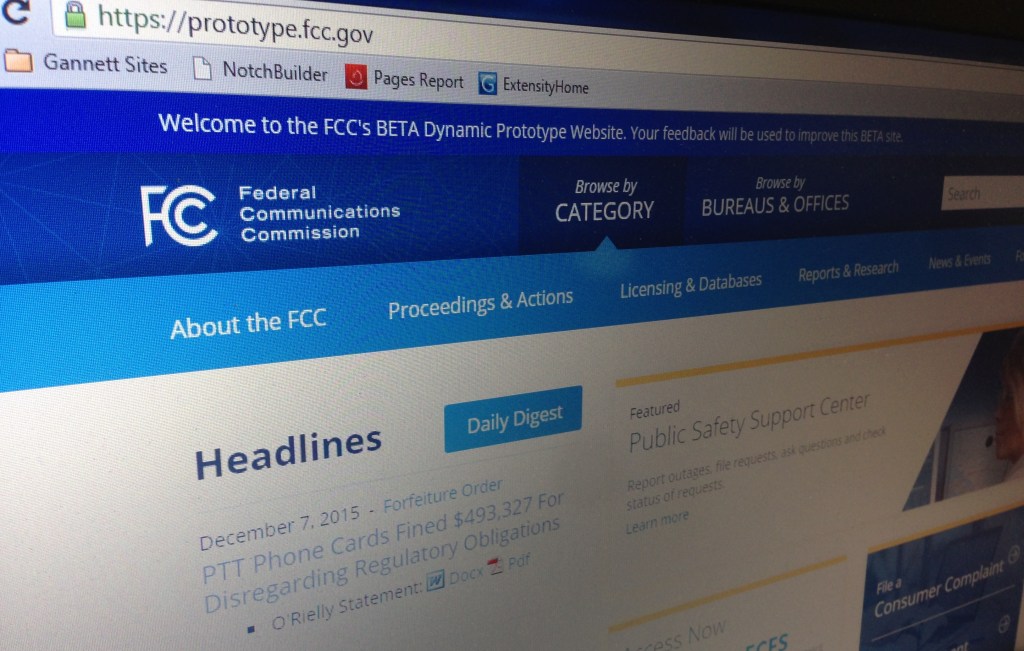 FCC used data, not opinions for redesign of new site