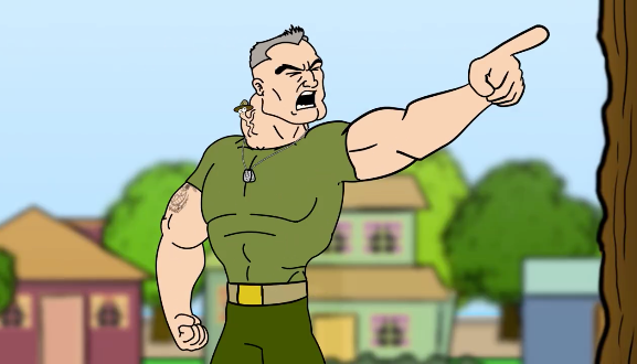 Marine’s  ‘Gunny’ cartoon spoofs veteran transition