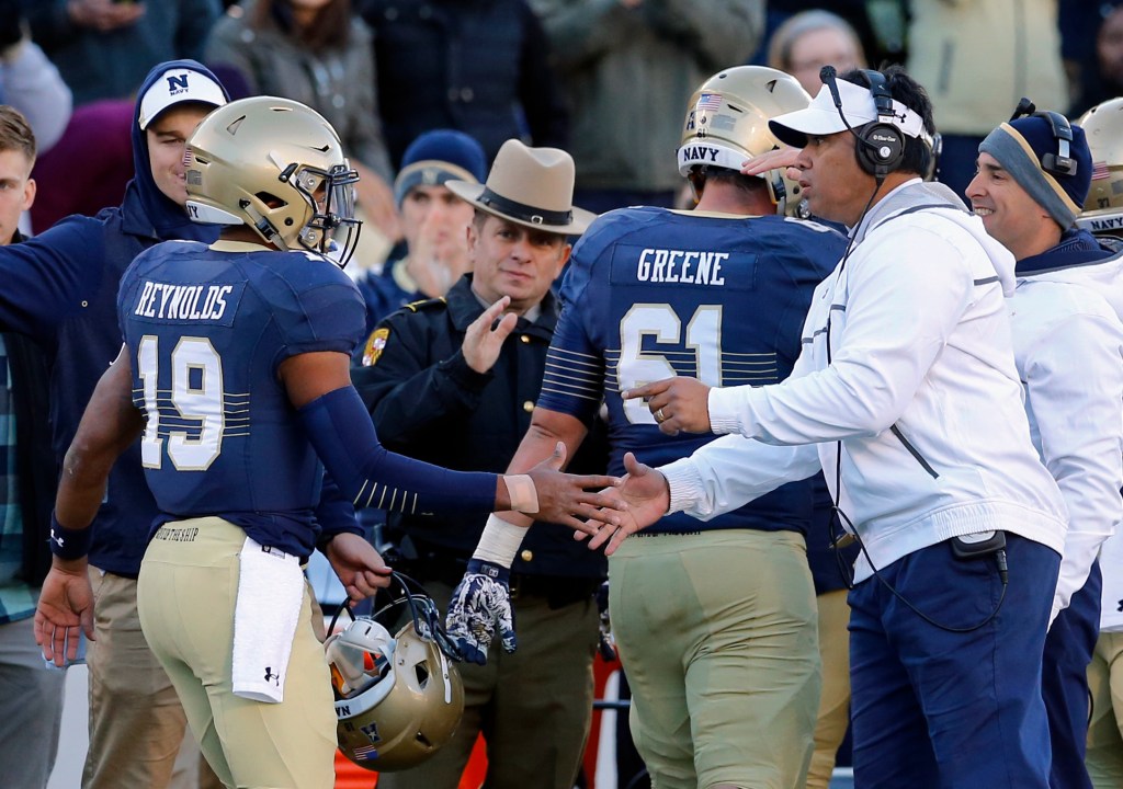 Reynolds, Niumatalolo lead Navy vs Pitt in Military Bowl