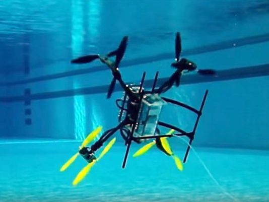 This Navy UAV both flies and swims