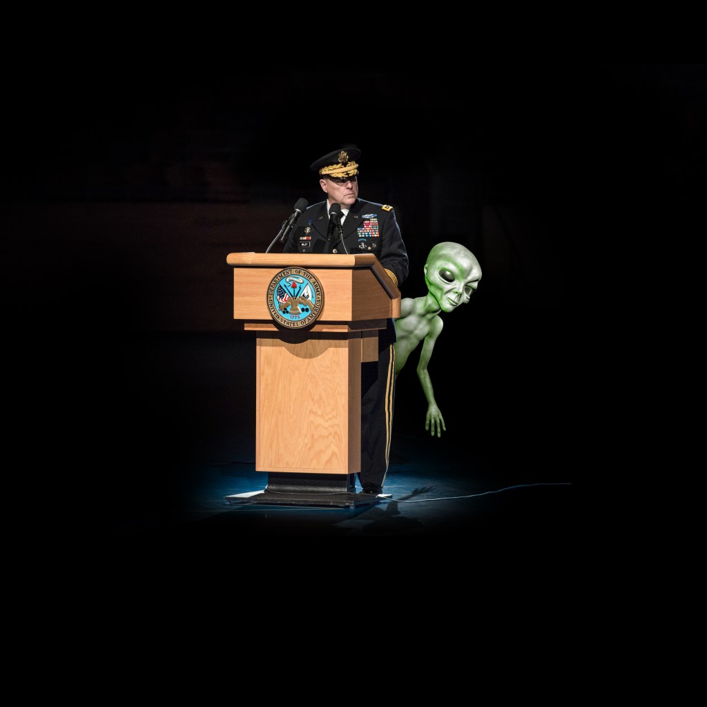 Army chief talks ‘little green men,’ and sets off UFO enthusiasts