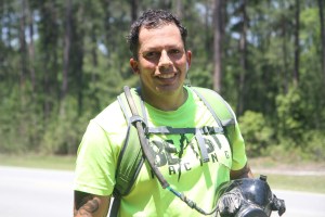 Soldier aims to run 100 miles while wearing a gas mask