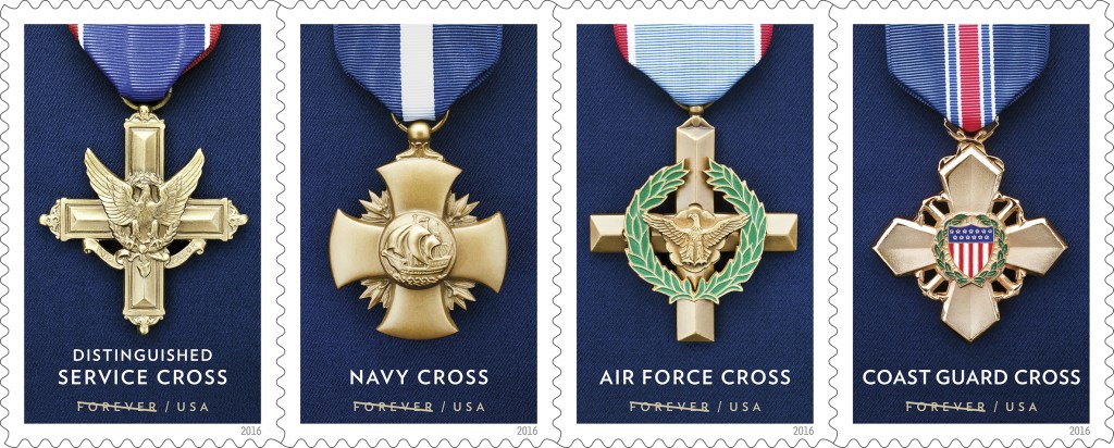 Postal Service will issue stamps of military Service Cross medals