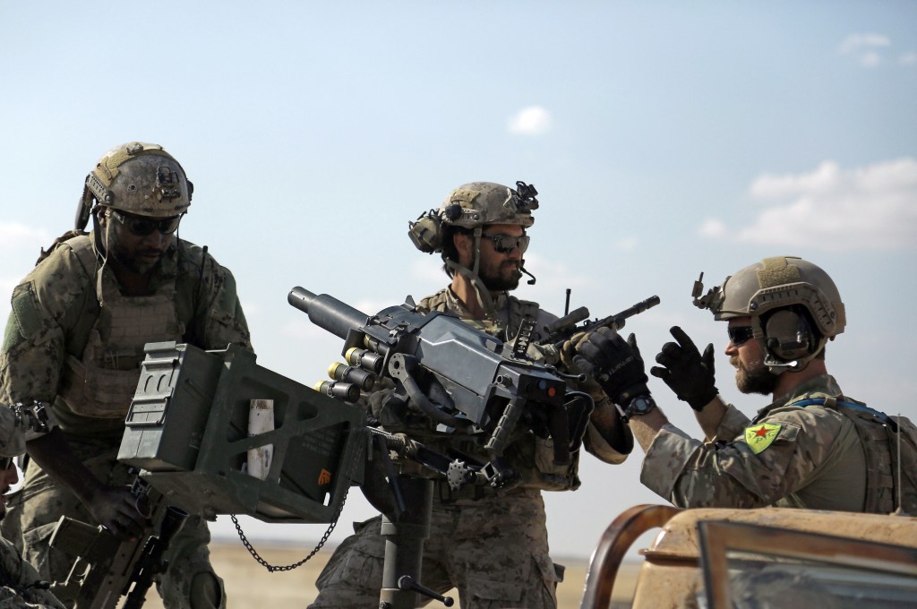 The Pentagon has banned troops in Syria from wearing these Kurdish militia patches