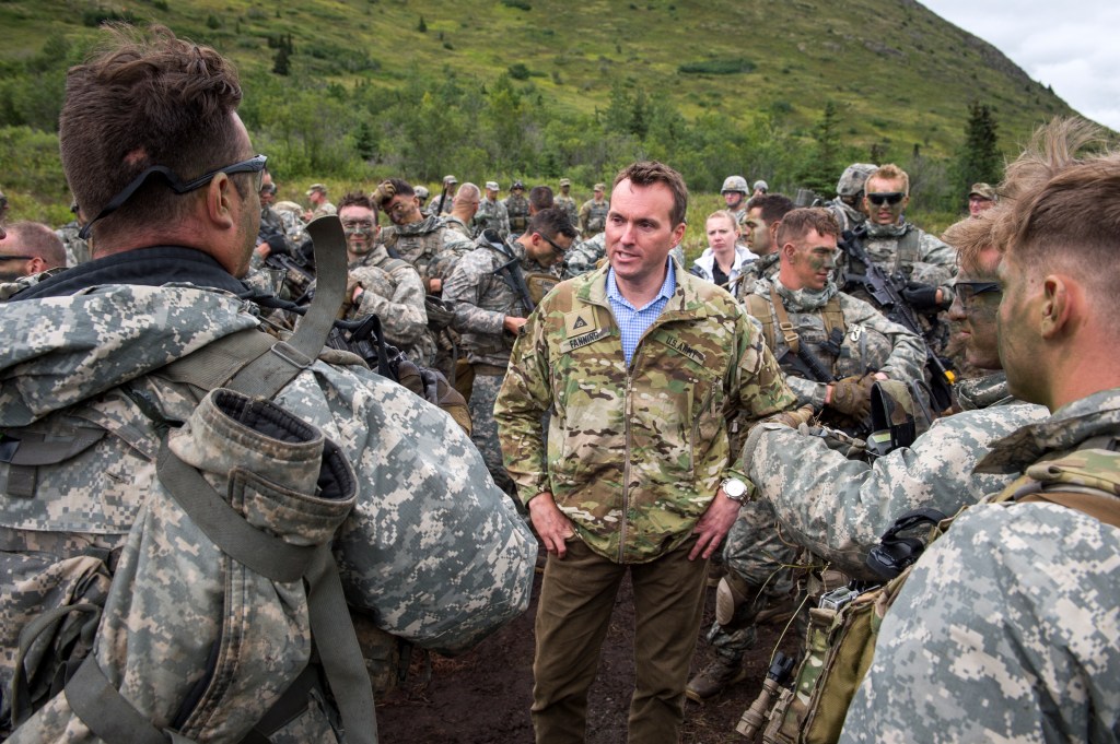 The Army secretary is going to the Olympics
