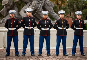 Blood sisters and sisters in arms: 2 sets of sisters graduate Marine boot camp together