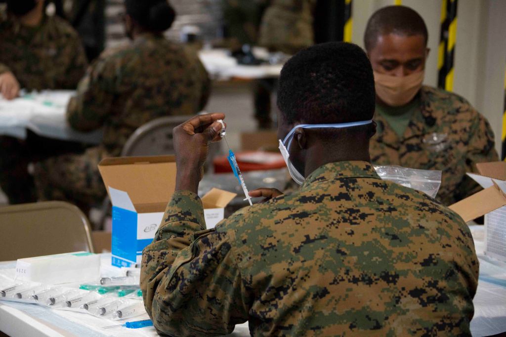 Nearly 40 percent of Marines have turned down COVID-19 vaccine from the Corps