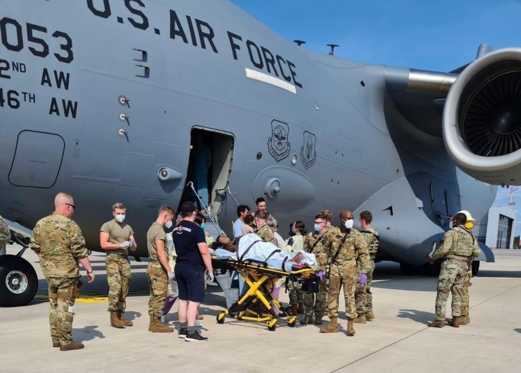 Afghan baby born on C-17 bound for Germany named ‘Reach,’ after the jet’s call sign