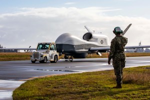 First MQ-4C Triton drone arrives at Naval Air Station Sigonella