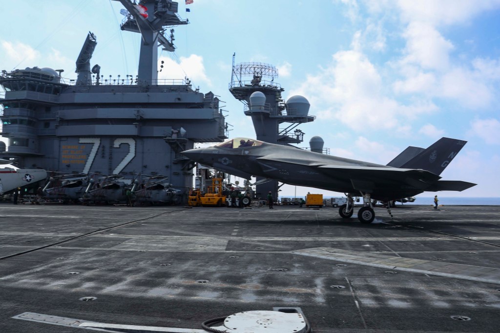 USS Abraham Lincoln operating in Sea of Japan following North Korea missile tests