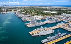 US Navy officials say Pacific exercise is not aimed at China, but it zeroes in on defending Taiwan