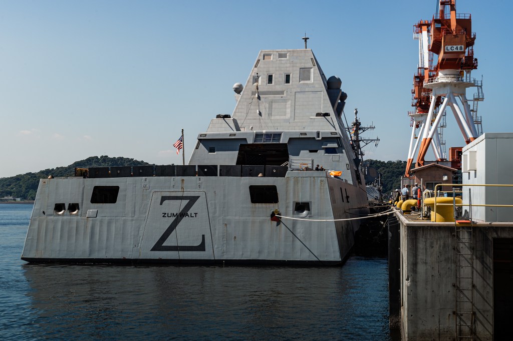 Stealth destroyer Zumwalt tackles warfare basics before hypersonics