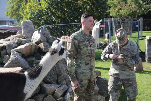 This NCO was promoted at his family’s café and llama farm in Germany