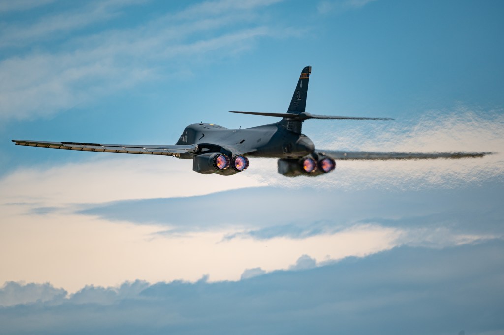 Airman hospitalized after B-1 bomber crashes in South Dakota