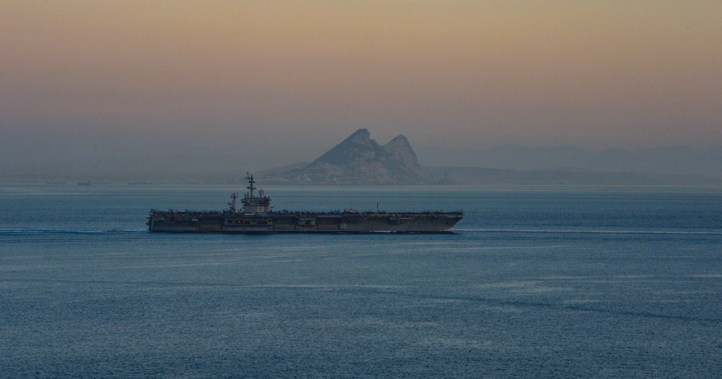 Eisenhower carrier strike group enters the Mediterranean