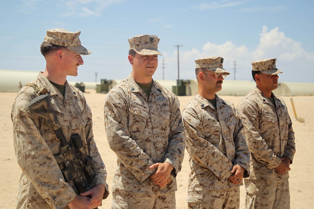Sailors, Marine receive award for saving Marine’s life