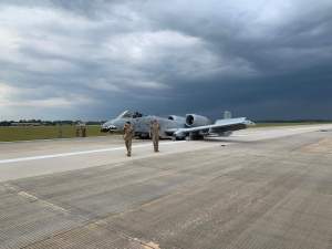 A-10 forced to make emergency belly landing at Moody AFB
