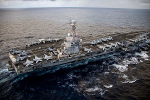 Three’s company: Trio of US carriers operating in Middle East for first time in decades