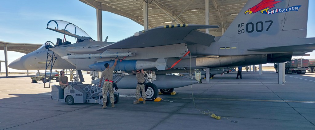 F-15EX drops bombs from an operational unit for the first time