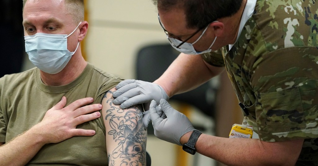 Across services, troops face discipline for refusing vaccine