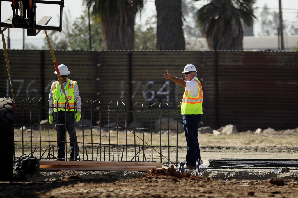 Government gives glimpse of border wall prototype work
