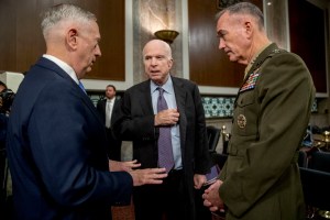 McCain says he is on the rocks with Mattis and McMaster