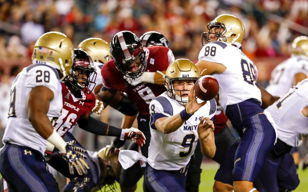 Temple takes down slumping Navy 34-26