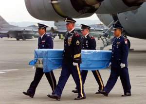 US sends coffins, flags to North Korean border to receive war remains
