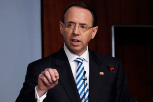 Rod Rosenstein submits letter of resignation to Trump