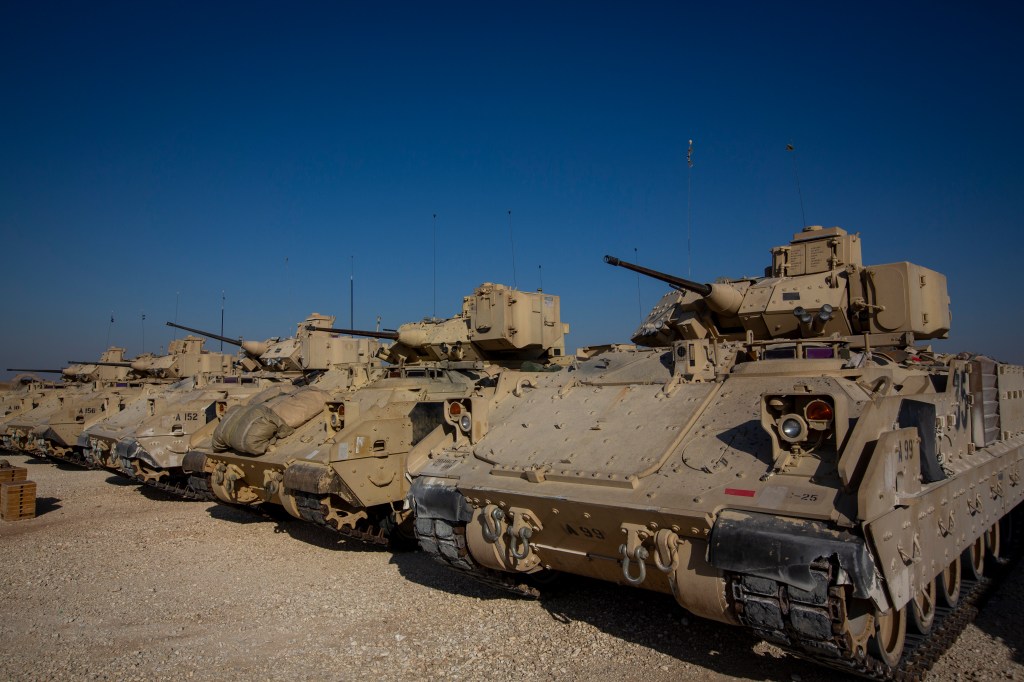 US sends mechanized troops back into Syria