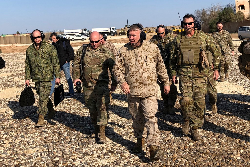 The US is committed to Syria mission, says top American general in the Middle East