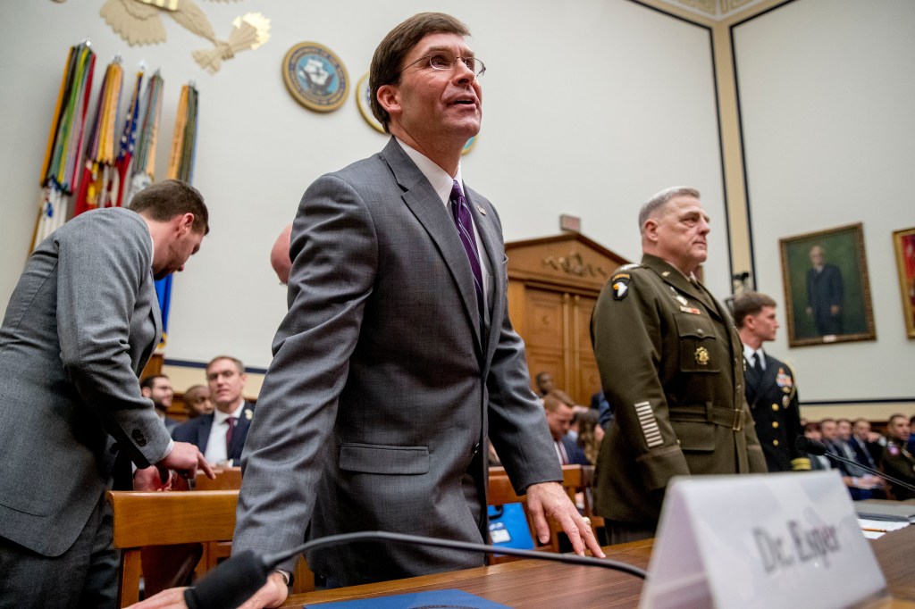 Esper: Flat budget could speed cutting of legacy programs