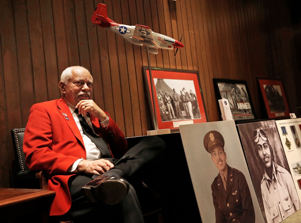 Sons of Tuskegee Airmen share history lessons with students