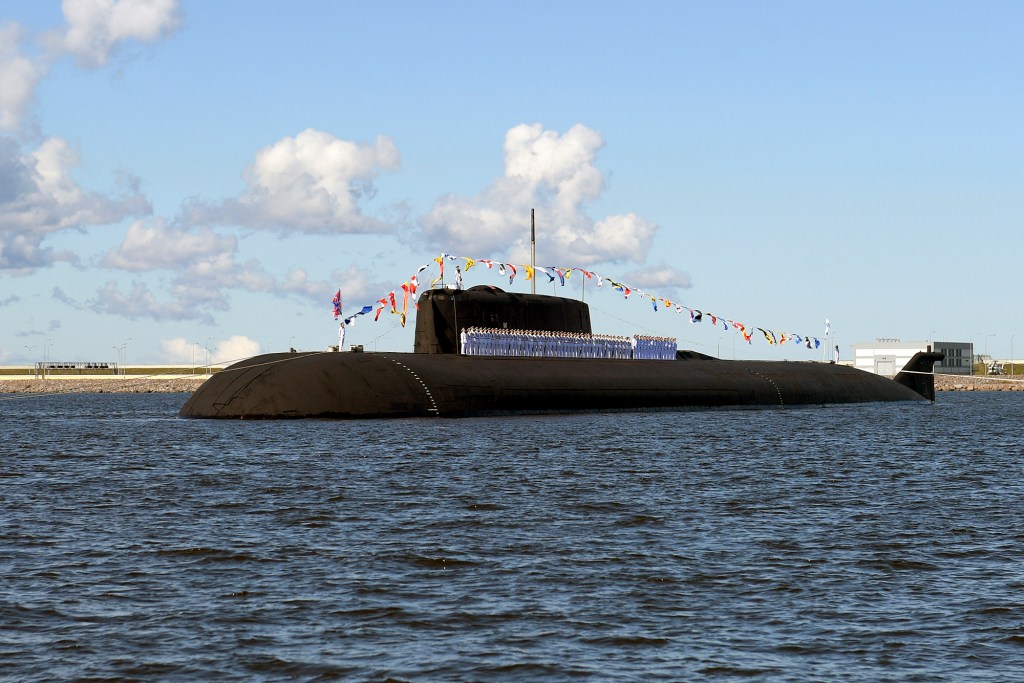 Russian submarine surfaces near Alaska during war exercise