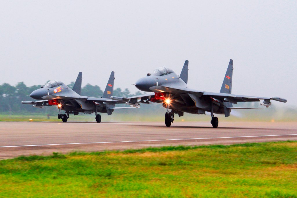 China sends 39 warplanes toward Taiwan, largest in new year