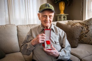 WWII vet honored by France for D-Day contributions