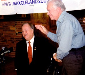 Tribute for late VA chief Max Cleland, who lost limbs in war