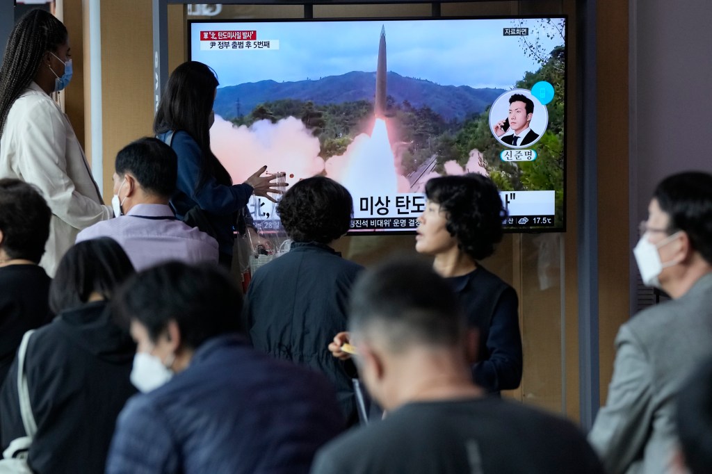 South Korea says North Korea test-fired missile toward sea