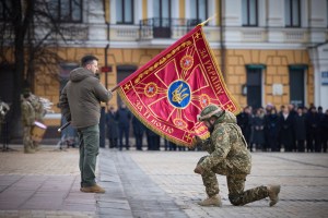 Tears, defiance and new tanks in Ukraine for war anniversary