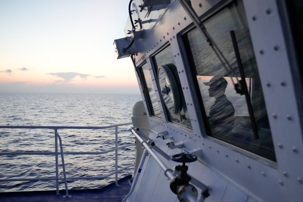 On board a Philippine patrol in contested South China Sea