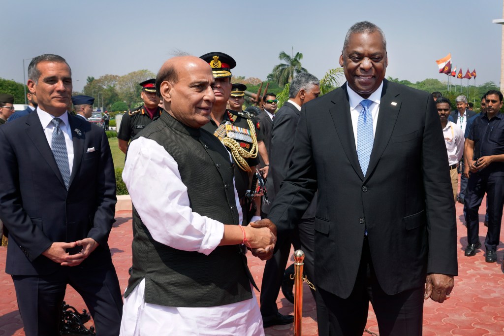 US defense secretary discusses upgrading India ties to counter China