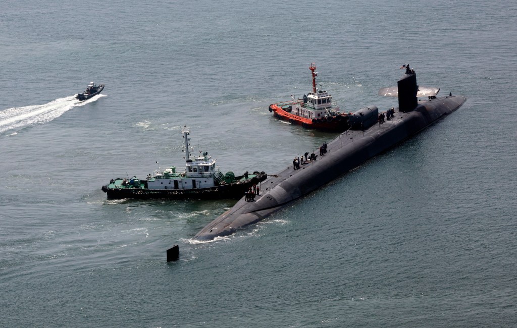 A US Navy sub arrives in South Korea, a day after North’s missile test