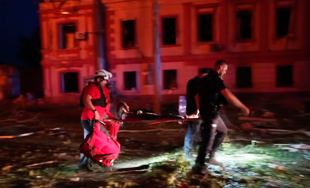 Third night of Russian retaliatory strikes aimed at Odesa