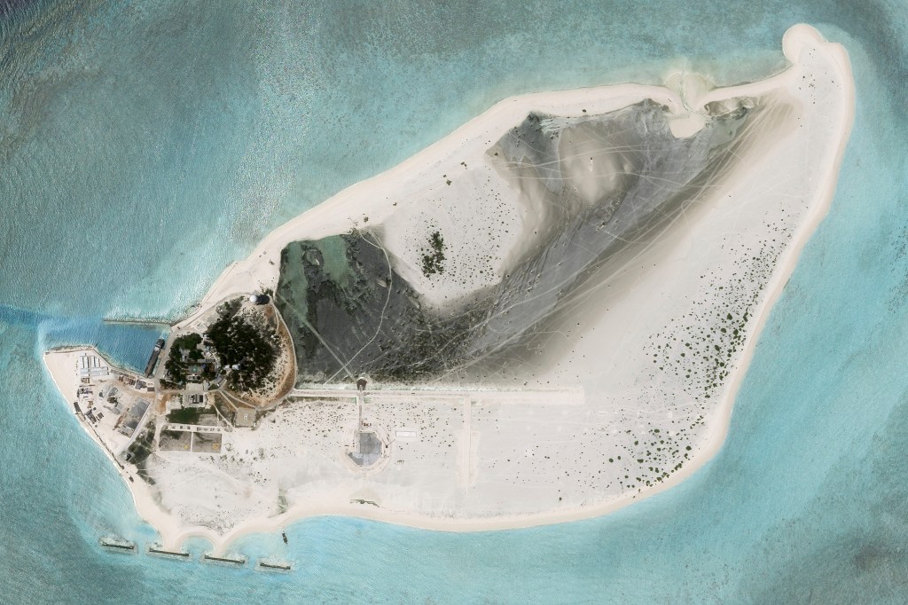 China appears to be building an airstrip on a disputed island