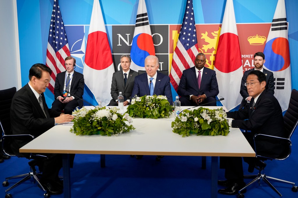 US, Japan and South Korea boost security ties over China’s objections