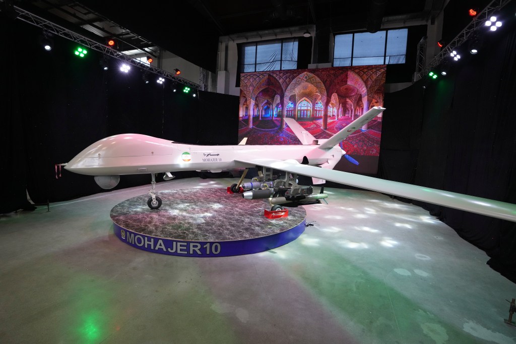 Military drone crashes during test flight in Iran, injuring 2